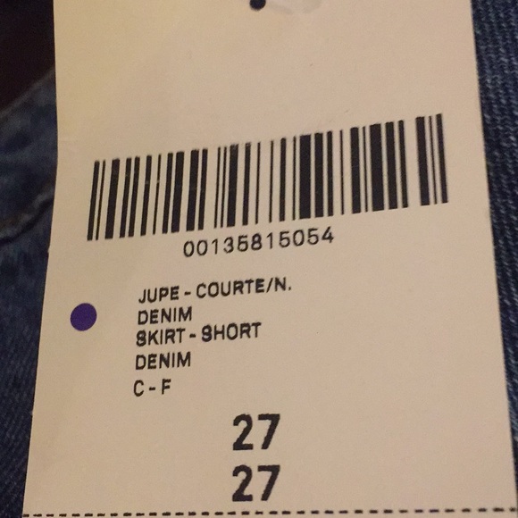 Forever21 mini denim skirt. Size 27 NWT - Picture 6 of 6